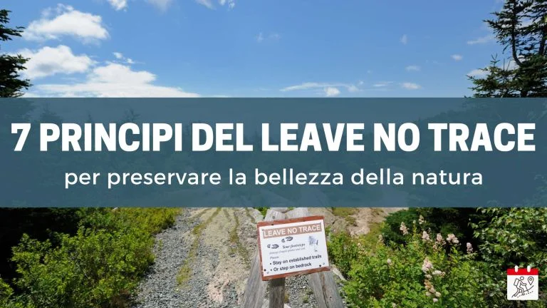 i 7 principi del leave no trace